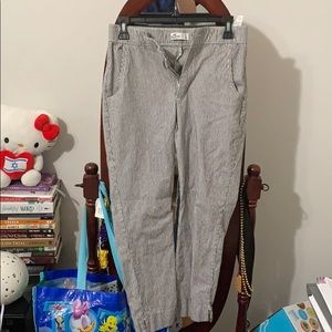 Hollister Striped Ankle Pants